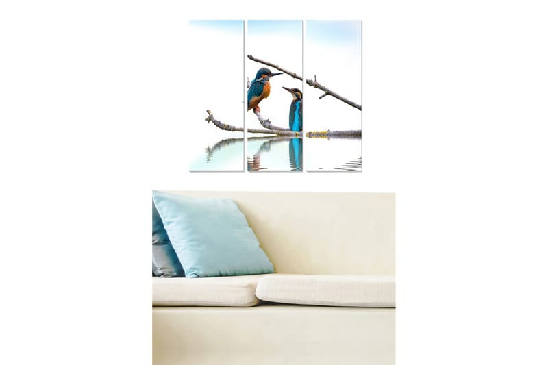 Canvastavla Animal 3-pack Flerfärgad - 20x50 cm - Inredning - Tavlor & posters - Canvastavla