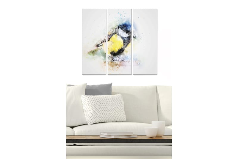 Canvastavla Animal 3-pack Flerfärgad - 20x50 cm - Inredning - Tavlor & posters - Canvastavla