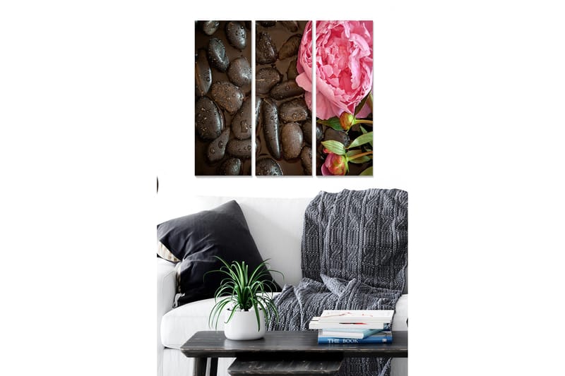 Canvastavla Floral 3-pack Flerfärgad - 20x50 cm - Inredning - Tavlor & posters - Canvastavla