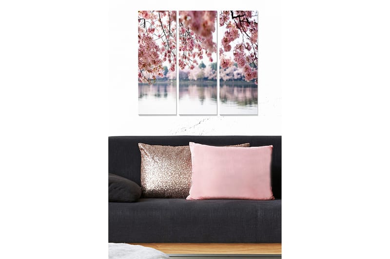 Canvastavla Floral 3-pack Flerfärgad - 20x50 cm - Inredning - Tavlor & posters - Canvastavla