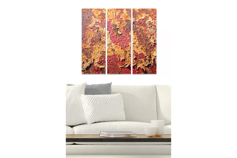 Canvastavla Floral 3-pack Flerfärgad - 20x50 cm - Inredning - Tavlor & posters - Canvastavla