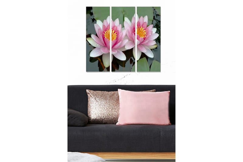 Canvastavla Floral 3-pack Flerfärgad - 20x50 cm - Inredning - Tavlor & posters - Canvastavla