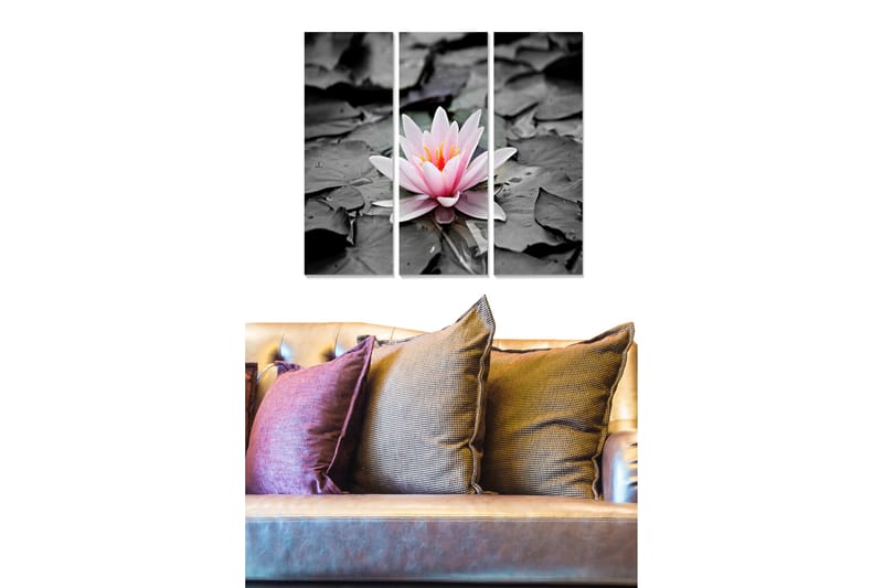 Canvastavla Floral 3-pack Flerfärgad - 20x50 cm - Inredning - Tavlor & posters - Canvastavla