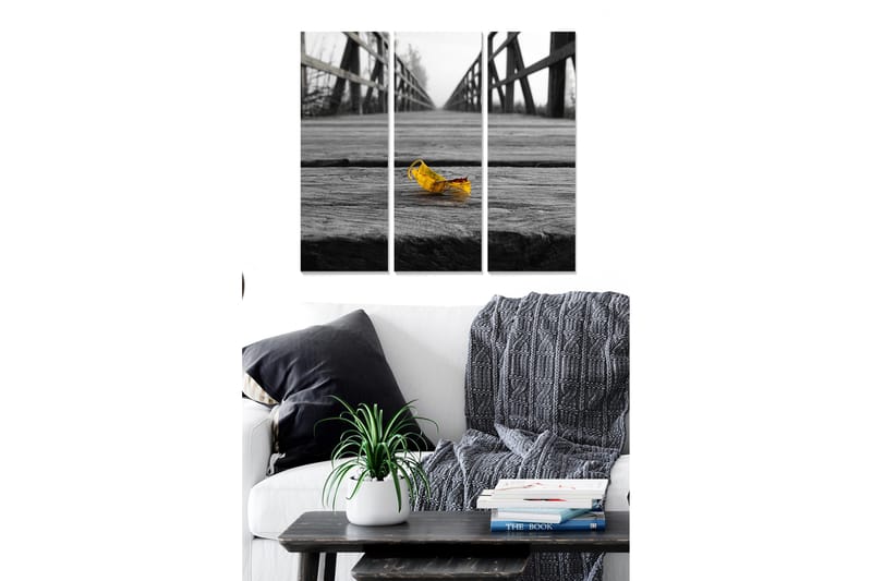 Canvastavla Floral 3-pack Flerfärgad - 20x50 cm - Inredning - Tavlor & posters - Canvastavla