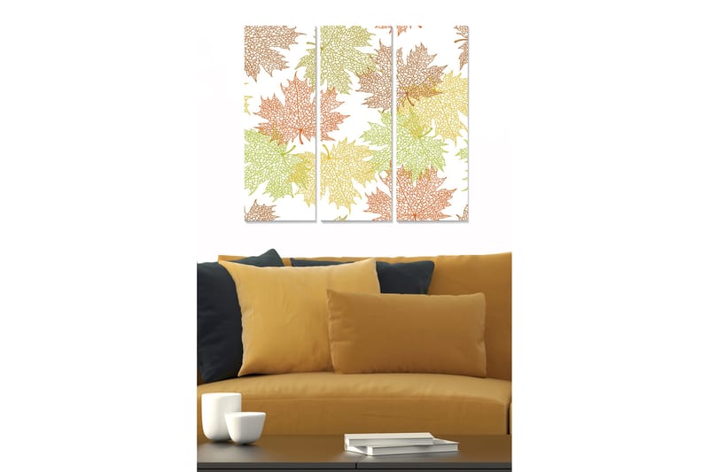 Canvastavla Floral 3-pack Flerfärgad - 20x50 cm - Inredning - Tavlor & posters - Canvastavla