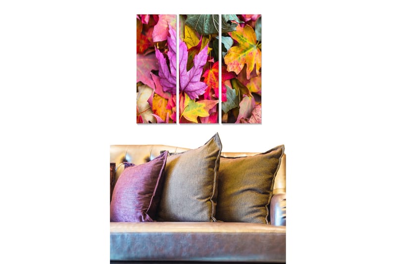 Canvastavla Floral 3-pack Flerfärgad - 20x50 cm - Inredning - Tavlor & posters - Canvastavla