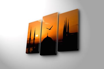 Canvastavla Music 3-pack Flerfärgad - 20x39 cm - Inredning - Tavlor & posters - Canvastavla