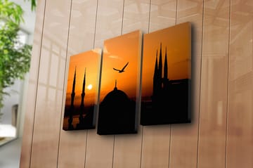 Canvastavla Music 3-pack Flerfärgad - 20x39 cm - Inredning - Tavlor & posters - Canvastavla