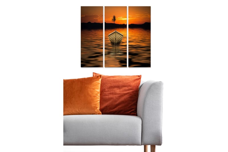 Canvastavla Scenic 3-pack Flerfärgad - 20x50 cm - Inredning - Tavlor & posters - Canvastavla