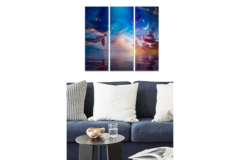 Canvastavla Scenic 3-pack Flerfärgad - 20x50 cm - Inredning - Tavlor & posters - Canvastavla