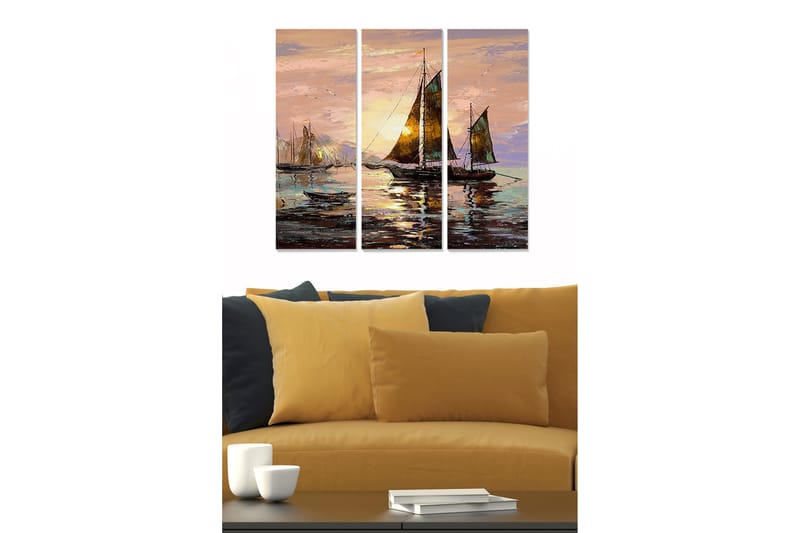 Canvastavla Scenic 3-pack Flerfärgad - 20x50 cm - Inredning - Tavlor & posters - Canvastavla