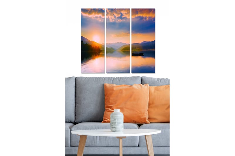 Canvastavla Scenic 3-pack Flerfärgad - 20x50 cm - Inredning - Tavlor & posters - Canvastavla