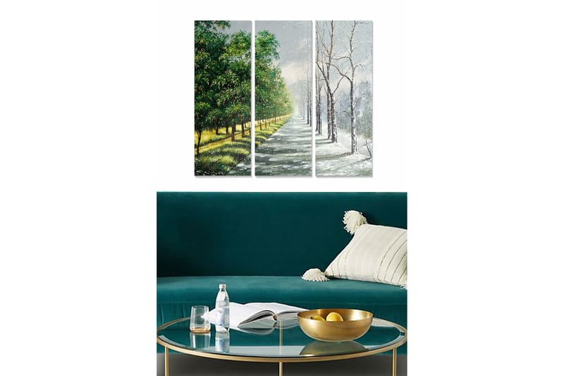 Canvastavla Scenic 3-pack Flerfärgad - 20x50 cm - Inredning - Tavlor & posters - Canvastavla