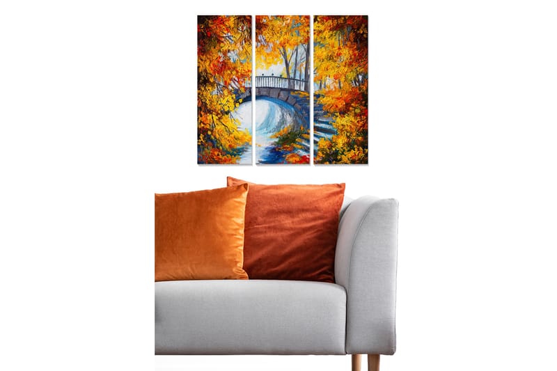 Canvastavla Scenic 3-pack Flerfärgad - 20x50 cm - Inredning - Tavlor & posters - Canvastavla