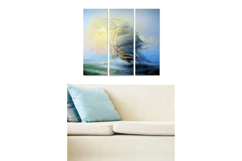 Canvastavla Scenic 3-pack Flerfärgad - 20x50 cm - Inredning - Tavlor & posters - Canvastavla