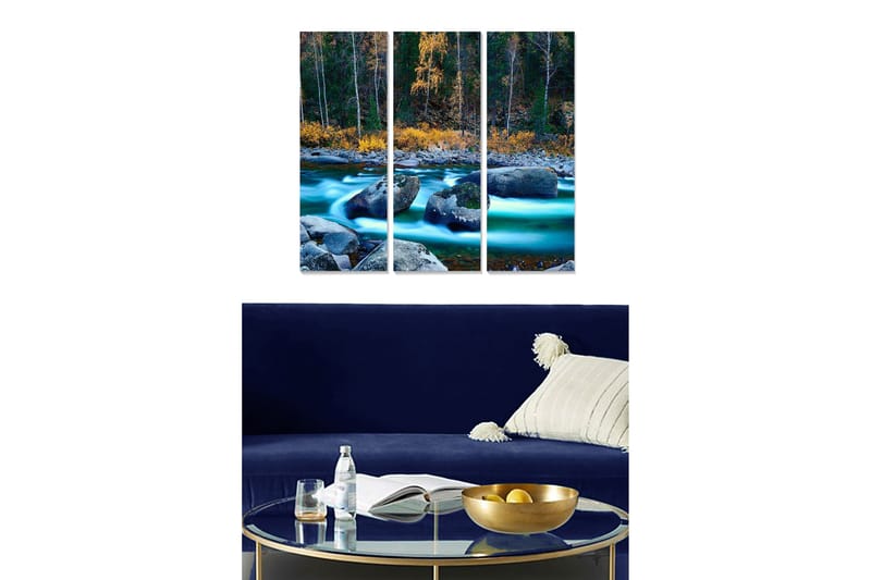 Canvastavla Scenic 3-pack Flerfärgad - 20x50 cm - Inredning - Tavlor & posters - Canvastavla