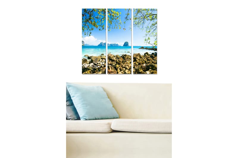 Canvastavla Scenic 3-pack Flerfärgad - 20x50 cm - Inredning - Tavlor & posters - Canvastavla