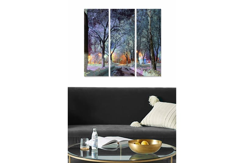 Canvastavla Scenic 3-pack Flerfärgad - 20x50 cm - Inredning - Tavlor & posters - Canvastavla