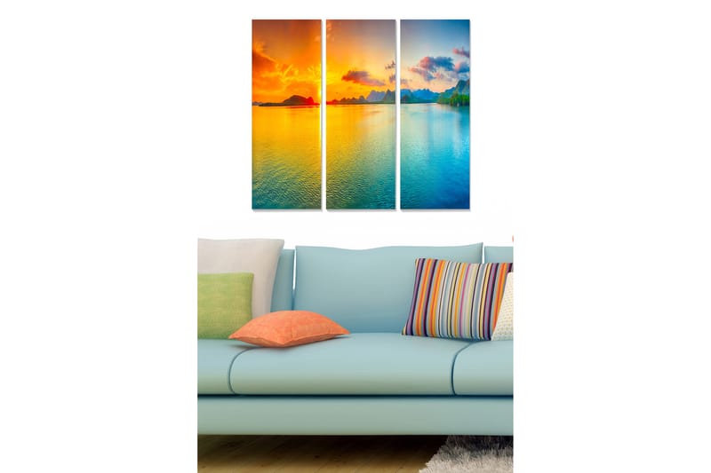 Canvastavla Scenic 3-pack Flerfärgad - 20x50 cm - Inredning - Tavlor & posters - Canvastavla