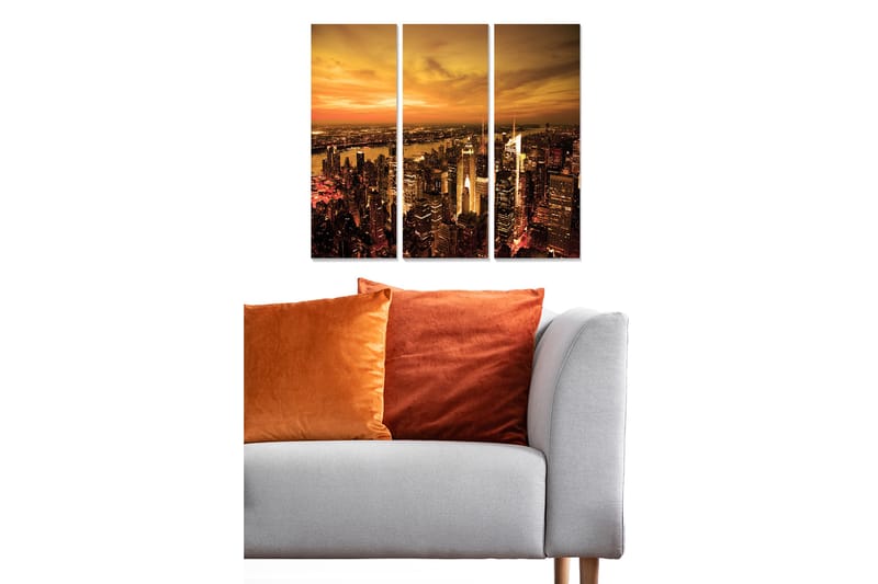 Canvastavla Scenic 3-pack Flerfärgad - 20x50 cm - Inredning - Tavlor & posters - Canvastavla