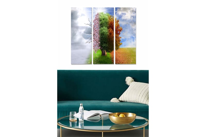 Canvastavla Scenic 3-pack Flerfärgad - 20x50 cm - Inredning - Tavlor & posters - Canvastavla