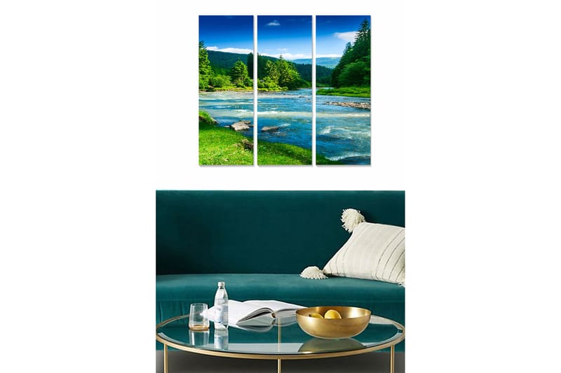 Canvastavla Scenic 3-pack Flerfärgad - 20x50 cm - Inredning - Tavlor & posters - Canvastavla