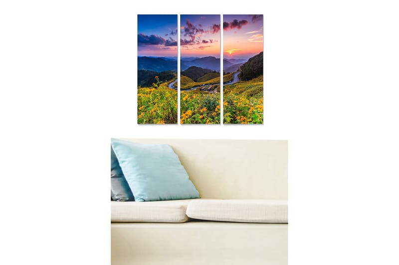 Canvastavla Scenic 3-pack Flerfärgad - 20x50 cm - Inredning - Tavlor & posters - Canvastavla