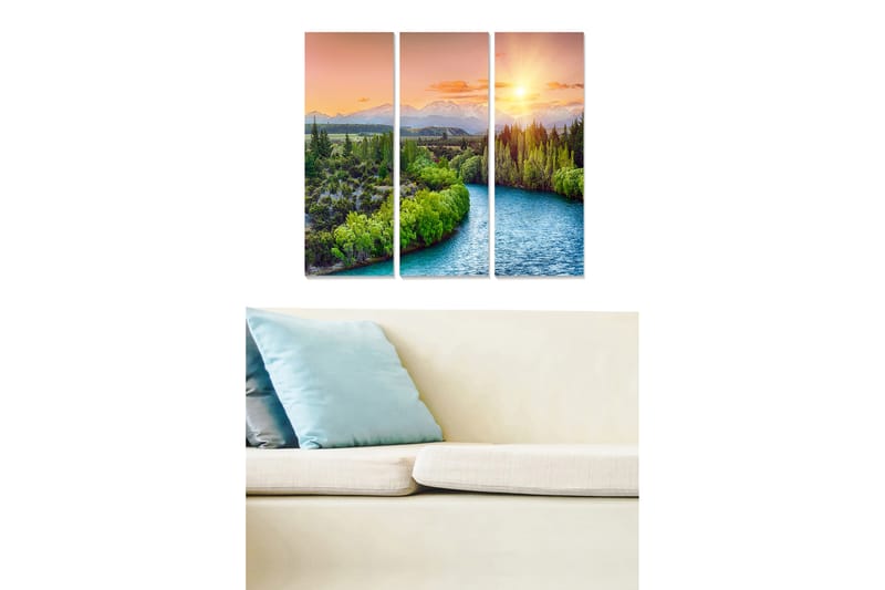 Canvastavla Scenic 3-pack Flerfärgad - 20x50 cm - Inredning - Tavlor & posters - Canvastavla