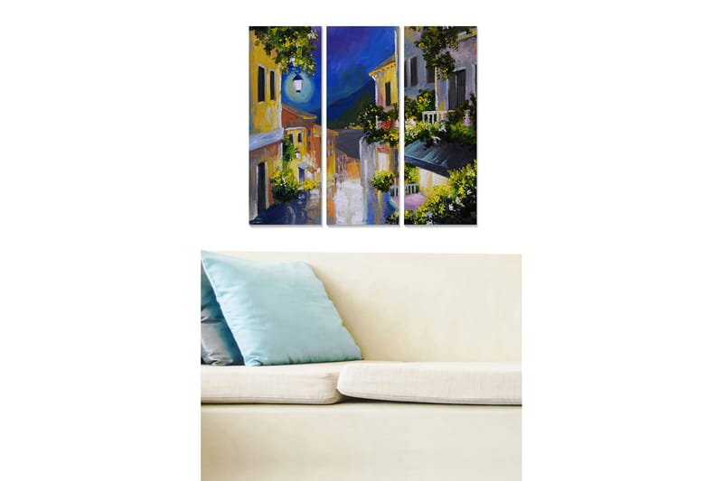 Canvastavla Scenic 3-pack Flerfärgad - 20x50 cm - Inredning - Tavlor & posters - Canvastavla