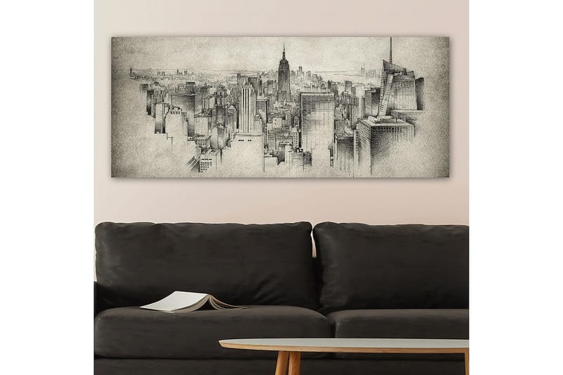 Canvastavla YTY Buildings & Cityscapes Flerfärgad - 120x50 cm - Inredning - Tavlor & posters - Canvastavla