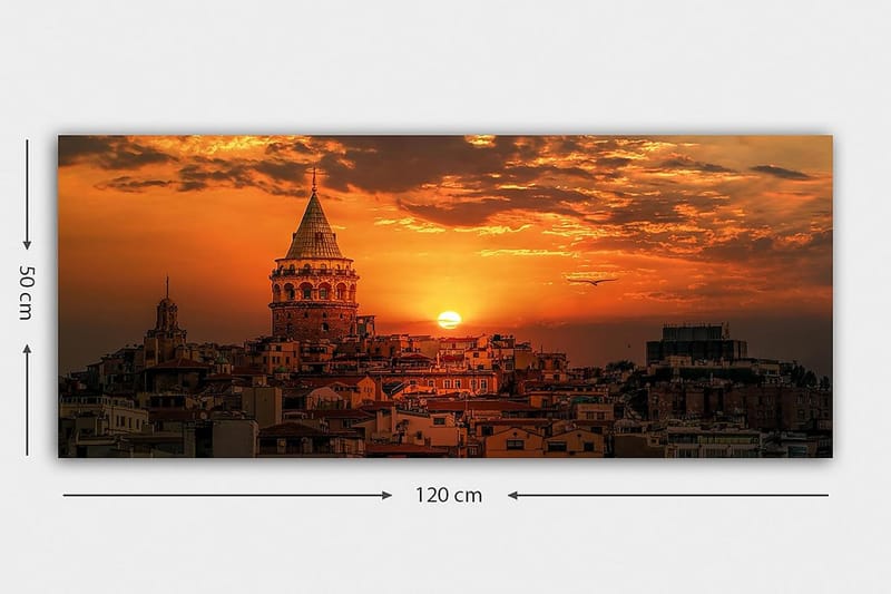 Canvastavla YTY Cities & Countries Flerfärgad - 120x50 cm - Inredning - Tavlor & posters - Canvastavla