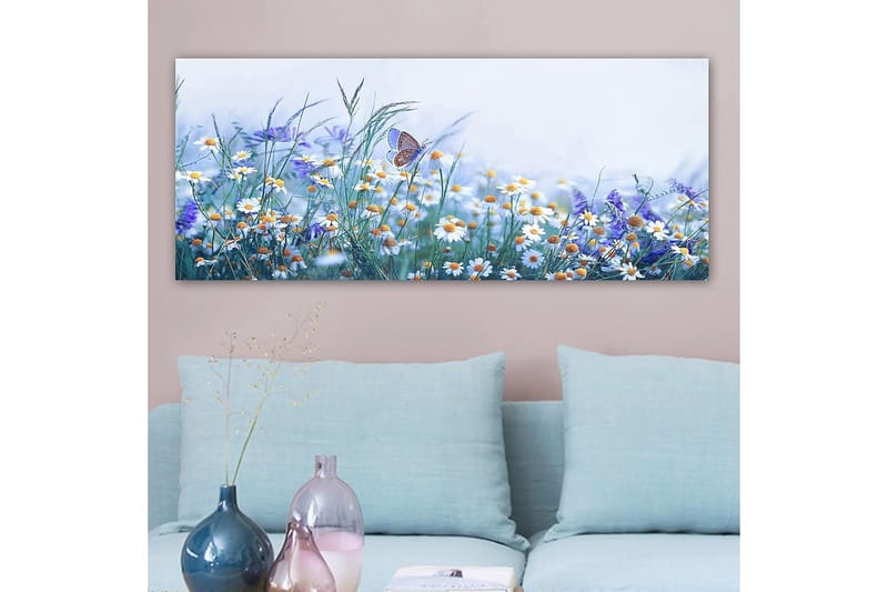 Canvastavla YTY Floral & Botanical Flerfärgad - 120x50 cm - Inredning - Tavlor & posters - Canvastavla