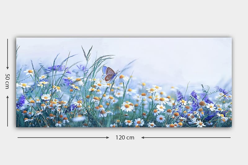 Canvastavla YTY Floral & Botanical Flerfärgad - 120x50 cm - Inredning - Tavlor & posters - Canvastavla