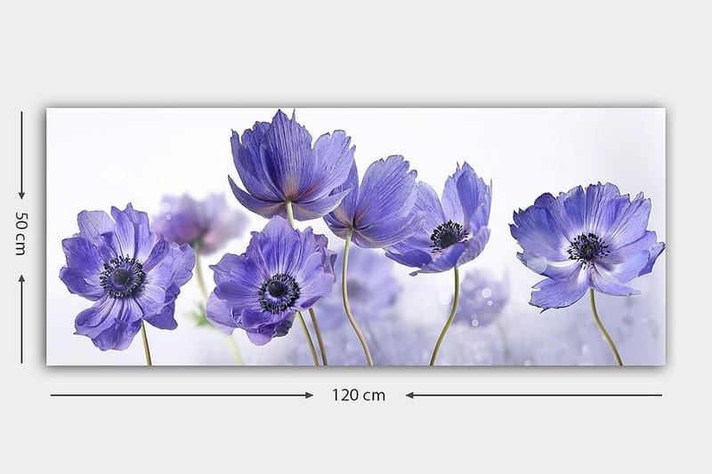 Canvastavla YTY Floral & Botanical Flerfärgad - 120x50 cm - Inredning - Tavlor & posters - Canvastavla