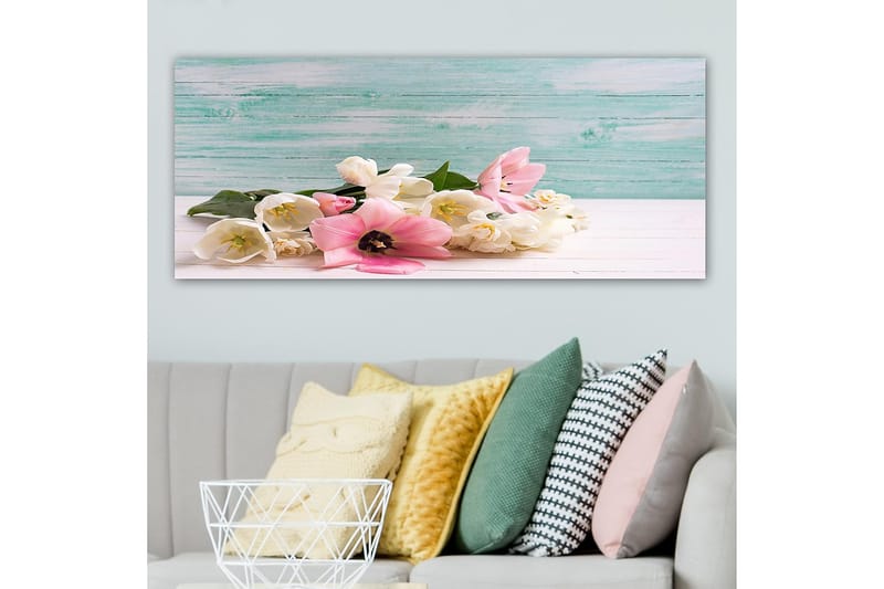 Canvastavla YTY Floral & Botanical Flerfärgad - 120x50 cm - Inredning - Tavlor & posters - Canvastavla