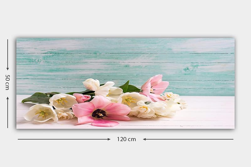 Canvastavla YTY Floral & Botanical Flerfärgad - 120x50 cm - Inredning - Tavlor & posters - Canvastavla