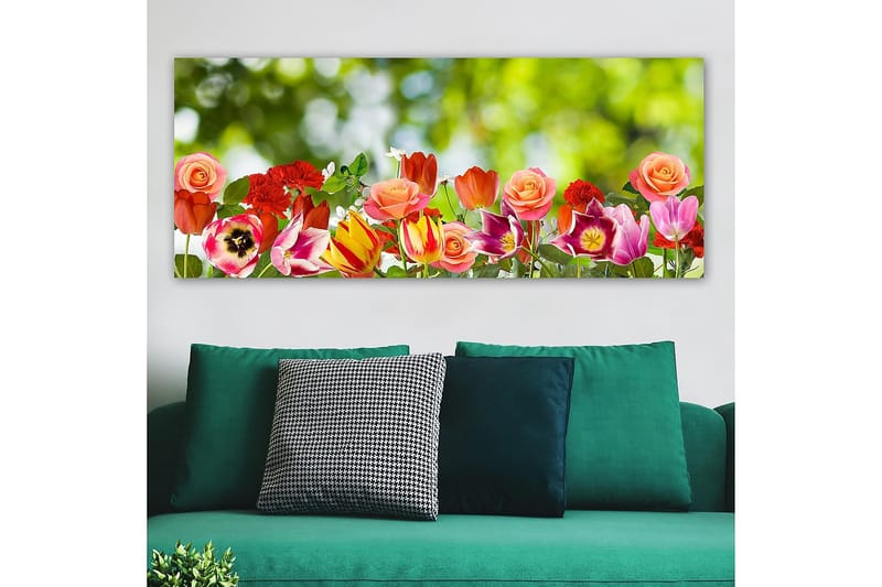 Canvastavla YTY Floral & Botanical Flerfärgad - 120x50 cm - Inredning - Tavlor & posters - Canvastavla