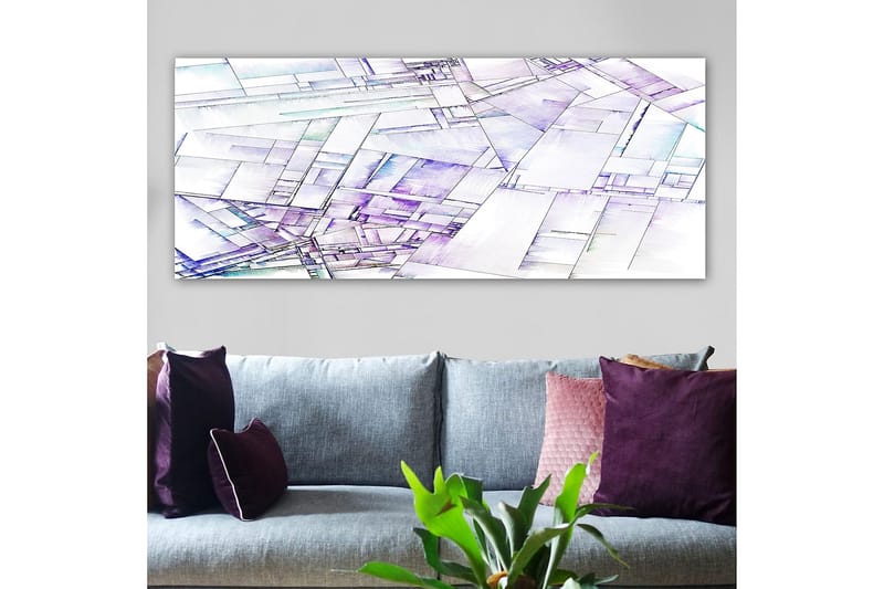 Canvastavla YTY Geometric Flerfärgad - 120x50 cm - Inredning - Tavlor & posters - Canvastavla