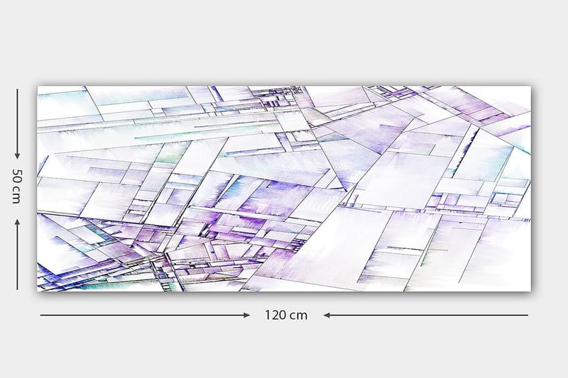 Canvastavla YTY Geometric Flerfärgad - 120x50 cm - Inredning - Tavlor & posters - Canvastavla