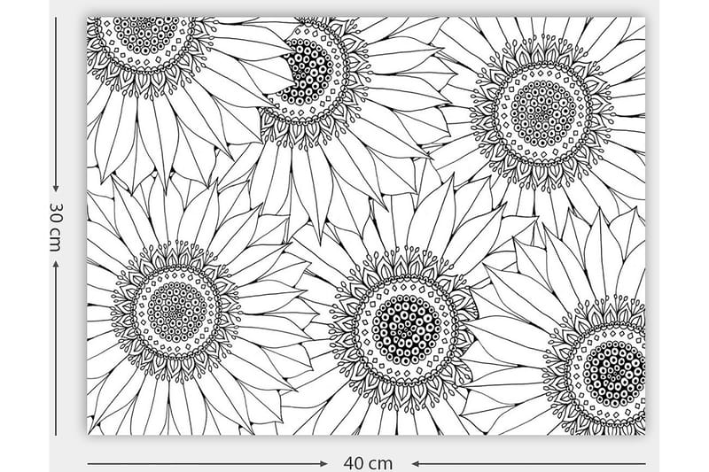 Dekorativ Canvastavla 30x40 cm - Vit|Svart - Inredning - Tavlor & posters - Canvastavla
