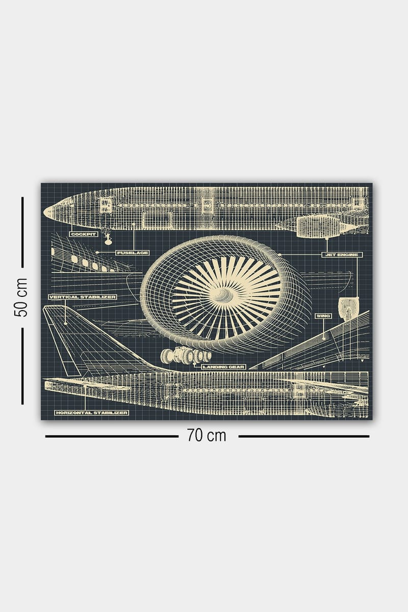 Dekorativ Canvastavla 50x70 cm - Flerfärgad - Inredning - Tavlor & posters - Canvastavla