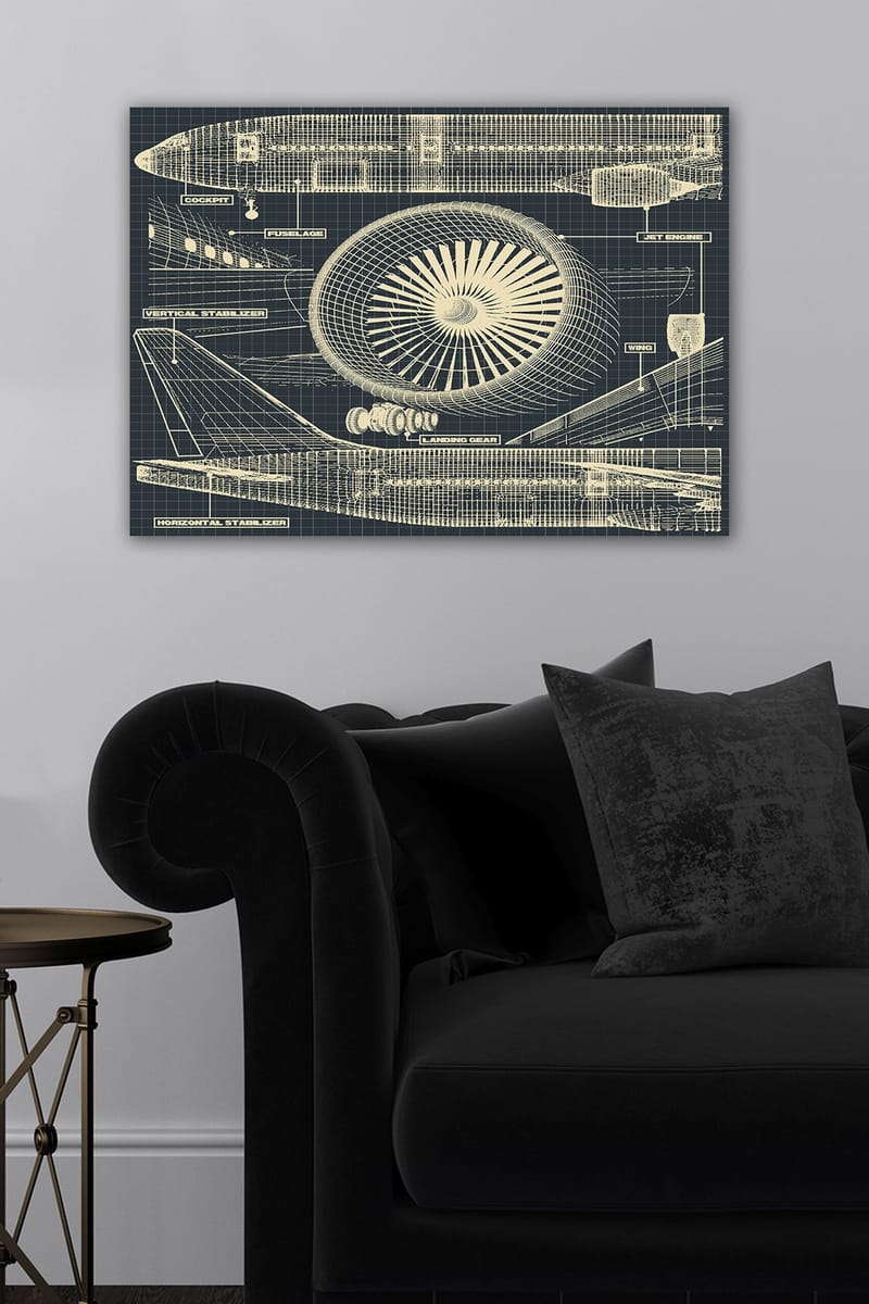 Dekorativ Canvastavla 50x70 cm - Flerfärgad - Inredning - Tavlor & posters - Canvastavla