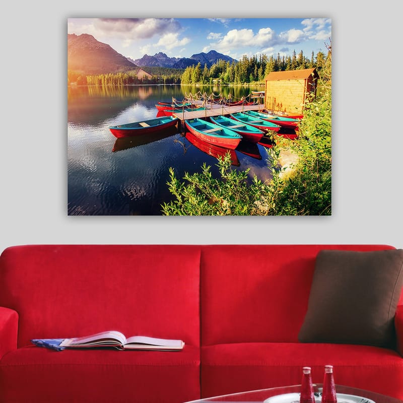 Dekorativ Canvastavla 70x100 cm - Flerfärgad - Inredning - Tavlor & posters - Canvastavla