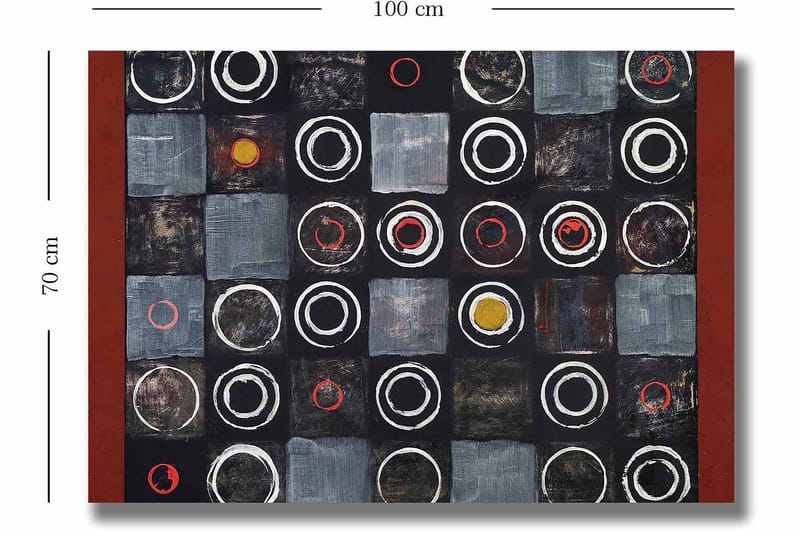 Dekorativ Canvastavla 70x100 cm - Flerfärgad - Inredning - Tavlor & posters - Canvastavla