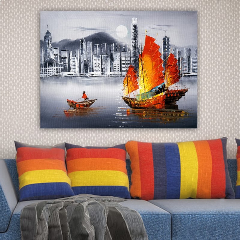 Dekorativ Canvastavla 70x100 cm - Flerfärgad - Inredning - Tavlor & posters - Canvastavla