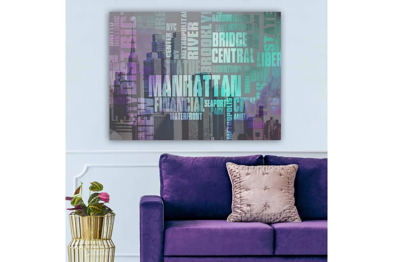 Dekorativ Canvastavla 70x100 cm - Flerfärgad - Inredning - Tavlor & posters - Canvastavla