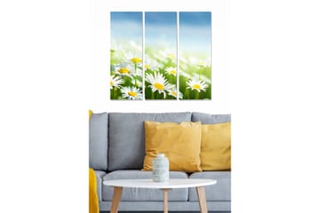 Dekorativ MDF-målning 3-Delar 20x50 cm - Flerfärgad - Inredning - Tavlor & posters - Canvastavla