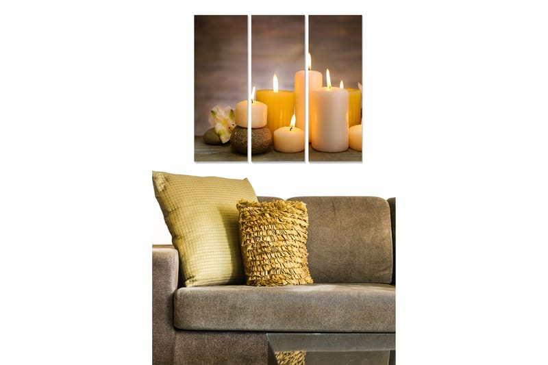 Tavla 3-Pack Flerfärgad Flerfärgad 20X50 - 20x50 cm - Inredning - Tavlor & posters - Canvastavla