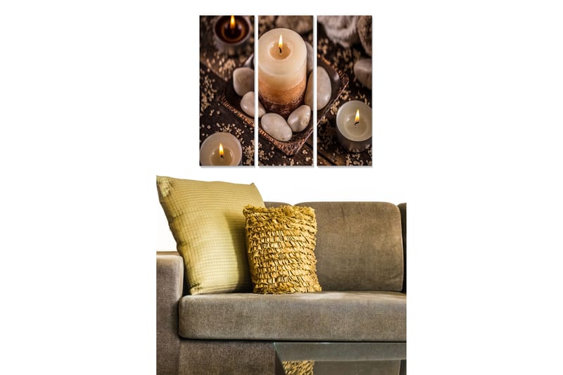 Tavla 3-Pack Flerfärgad Flerfärgad 20X50 - 20x50 cm - Inredning - Tavlor & posters - Canvastavla