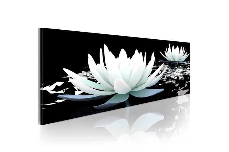 Tavla Alabaster Lilies 150x50 - Artgeist sp. z o. o. - Inredning - Tavlor & posters - Canvastavla